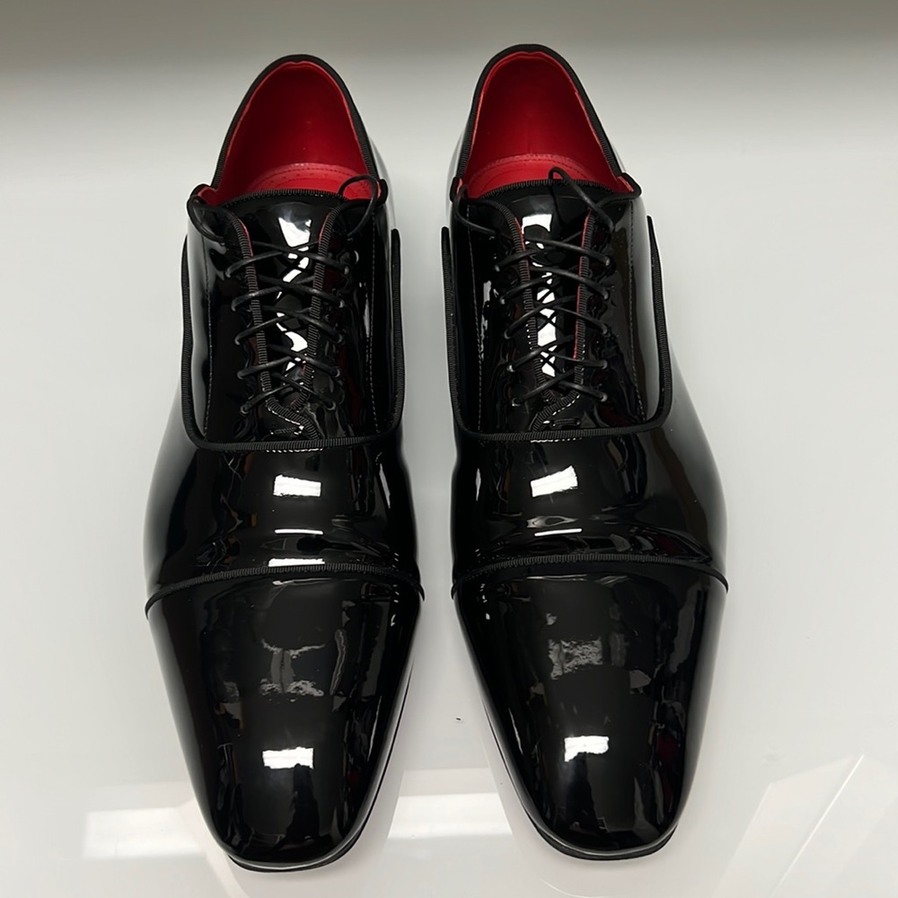Men’s Black Christian Louboutin Greggy Chick Flats size 47 (13)
